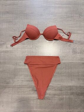 Rust High-Rise Bikini Set - Women's Swim
